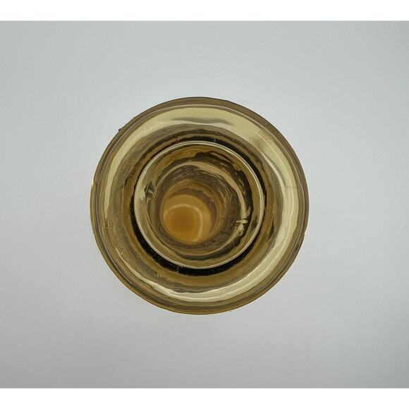 Rossini Empoli Amber Glass 13.5” Genie Bottle Decanter Italy Vintage No Stopper - Picture 6 of 11